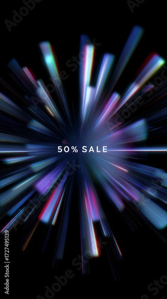 Fototapeta Online shopping  sales discount black friday cyber monday slogan text advertisements vertical background