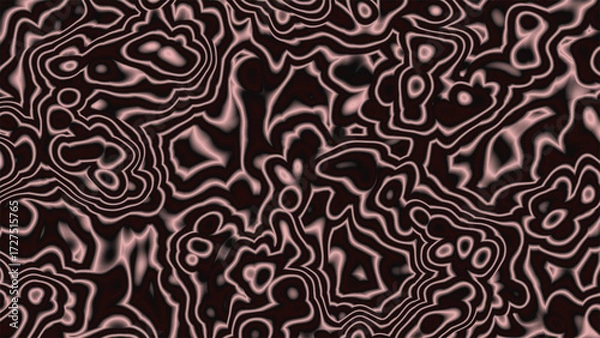 Fototapeta Abstract Wavy Line Pattern in Dark Tones