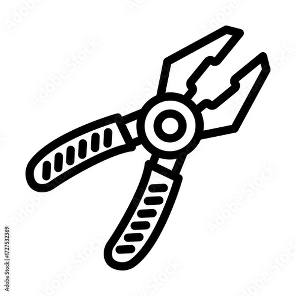 Obraz Plier line icon