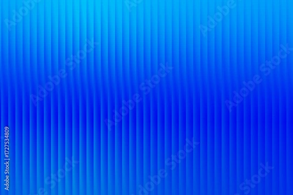 Fototapeta Futuristic Glass Effect Blue Gradient Texture with Vertical Lines Modern Digital Abstract Background Vibrant Technology Pattern Illusion Design Wallpaper
