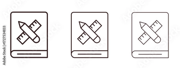 Fototapeta Brand guidelines icons in thin line symbols with editable strokes