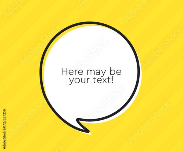 Fototapeta Speech bubble. Space for quote text, frame message