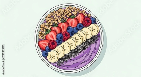 Obraz Smoothie Bowl art.