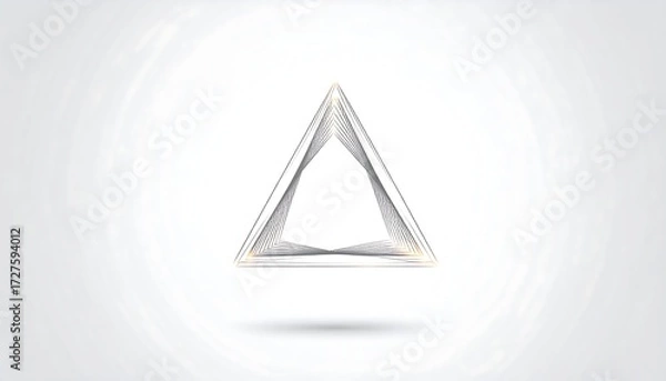 Fototapeta Abstract triangle design with subtle light effects