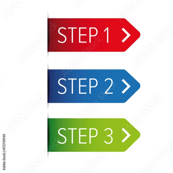 Obraz One Two Three steps ribbon
