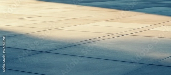 Obraz Geometric Paving, Sunlight Shadows, Abstract Pattern
