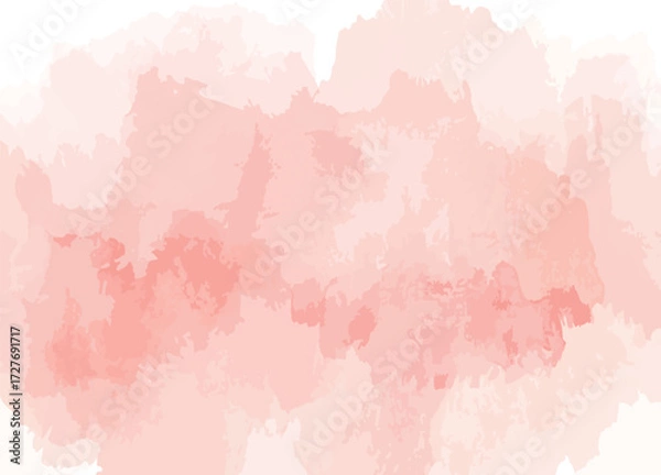 Fototapeta Soft rose pink watercolor background with gentle shading