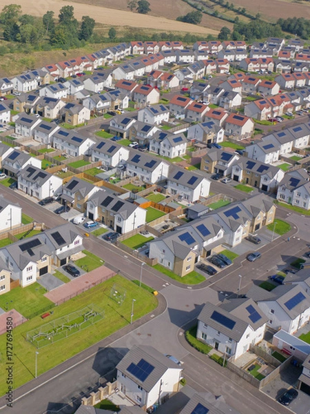 Fototapeta New housing development at Dargavel in Bishopton