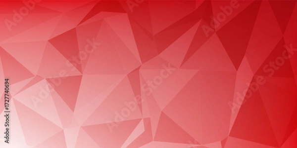 Fototapeta Red, White Background With Triangle Pattern, Vector, Illustration