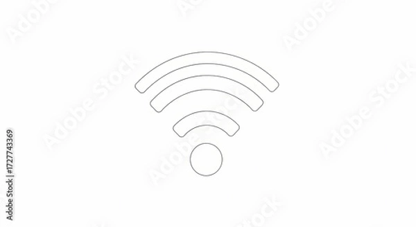 Obraz wireless network symbol