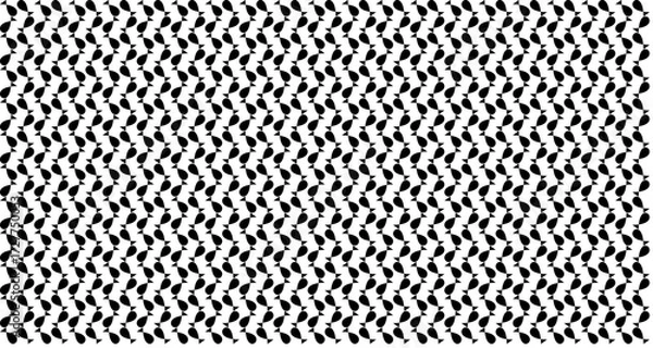 Fototapeta A repeating pattern of black and white zig-zag shapes creating a textured visual effect.