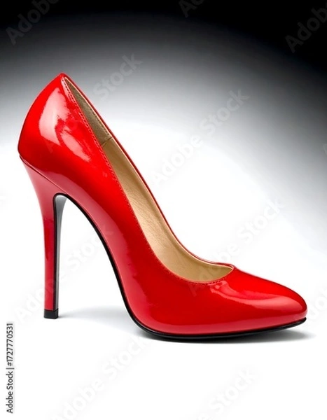 Obraz Red high-heeled shoe