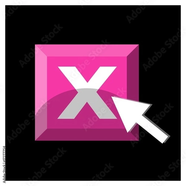 Obraz bouton X