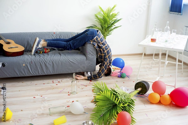 Obraz Kac po przyjęciu