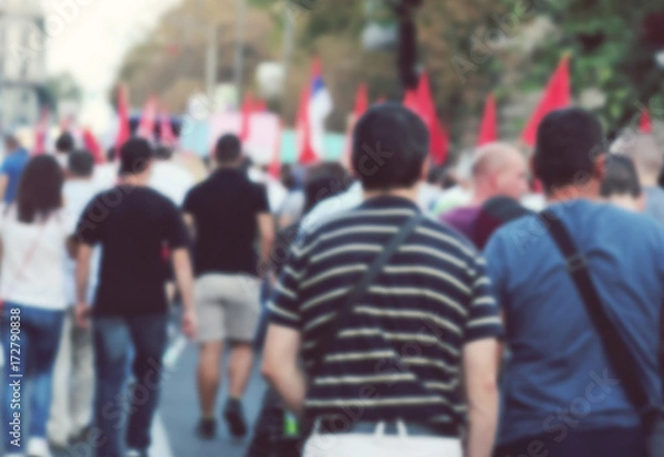 Fototapeta Street protest