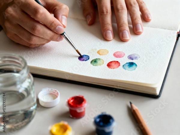 Obraz hand with paints