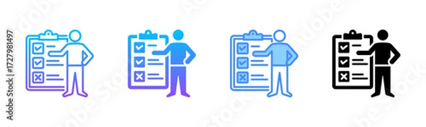 Fototapeta Accountability Multi Style Icon Set
