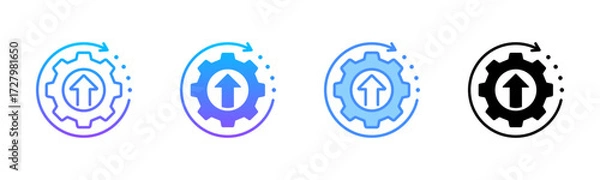 Fototapeta Improvement Multi Style Icon Set