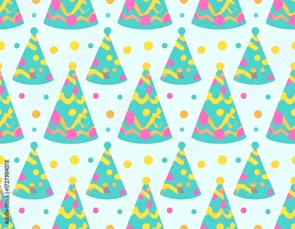 Obraz Party hats repeat pattern