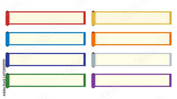 Obraz 和の巻物テロップベースセット