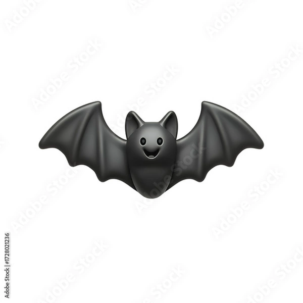 Fototapeta bat 3d style on transparent background