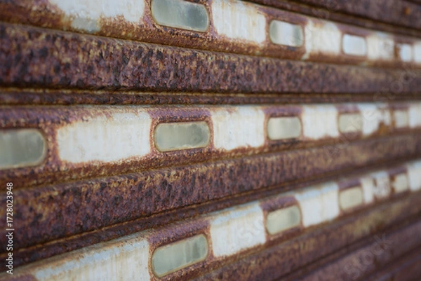 Obraz 錆びたシャッター