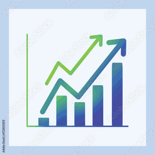 Fototapeta a traffic chart design growth vector