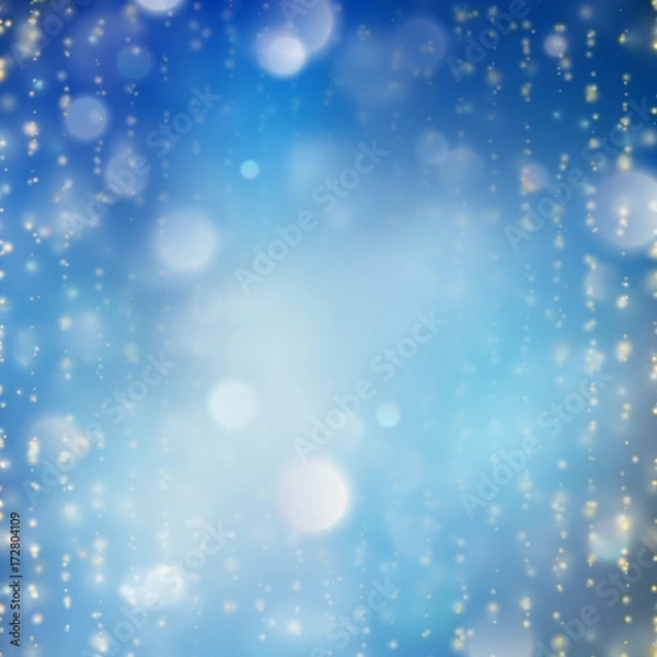 Fototapeta Curtains made of gold threads. EPS 10