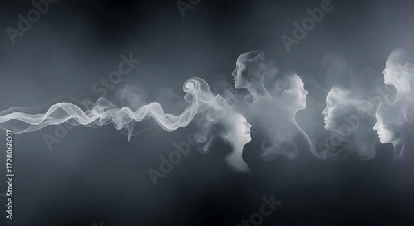 Obraz Abstract Ethereal Silhouettes