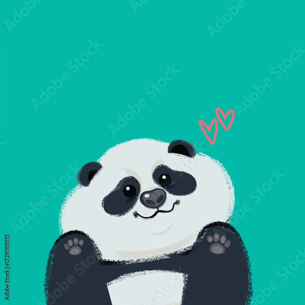 Obraz Cute panda cartoon Vector