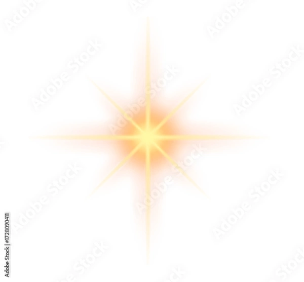 Obraz beautiful gold sparkles on an transparent background