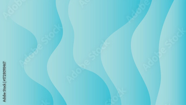 Obraz abstract gradient blue wave fluid background vector design
