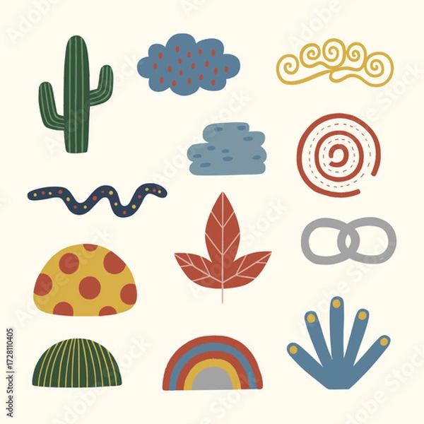 Obraz Hand Drawn Shapes #02