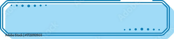 Fototapeta Blue Rectangle Frame Banner