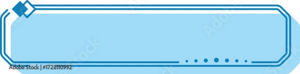 Fototapeta Blue Rectangle Frame Banner