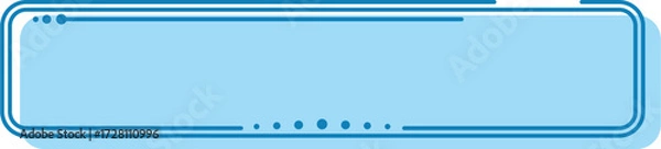 Fototapeta Blue Rectangle Frame Banner