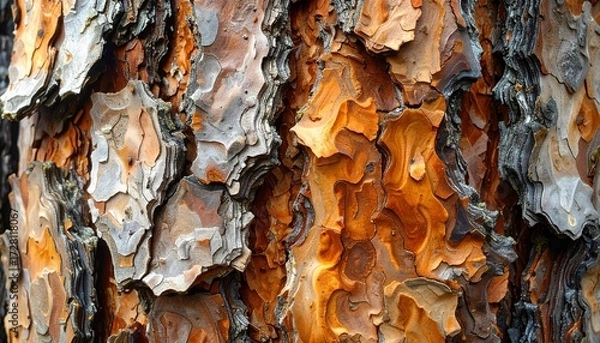 Fototapeta tree bark texture nature wood abstract pattern background