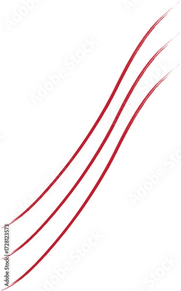 Obraz Red claw marks on a white background.