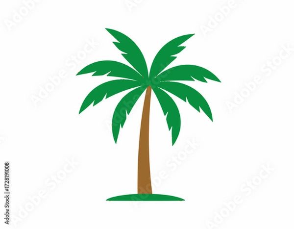 Fototapeta palm tree vector illustration