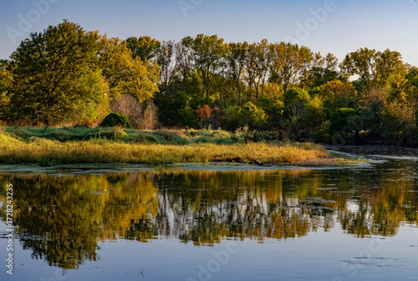 Obraz 738-66 Autumn River Bend