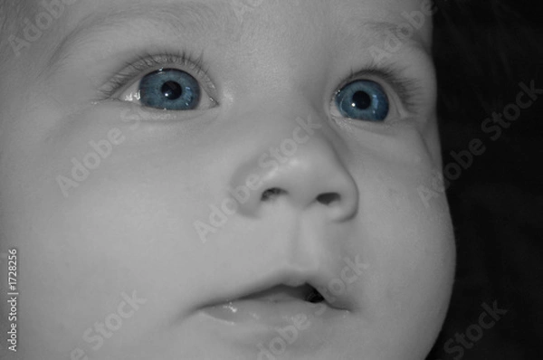 Fototapeta blue eyed baby