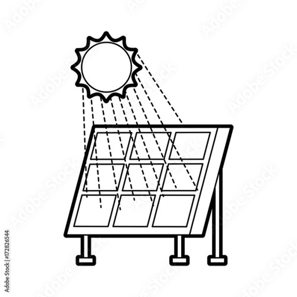 Obraz solar panel modern technologies alternative energy sources vector illustration