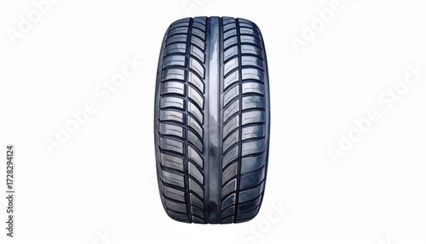 Fototapeta A Simple Tire with Racing Tread