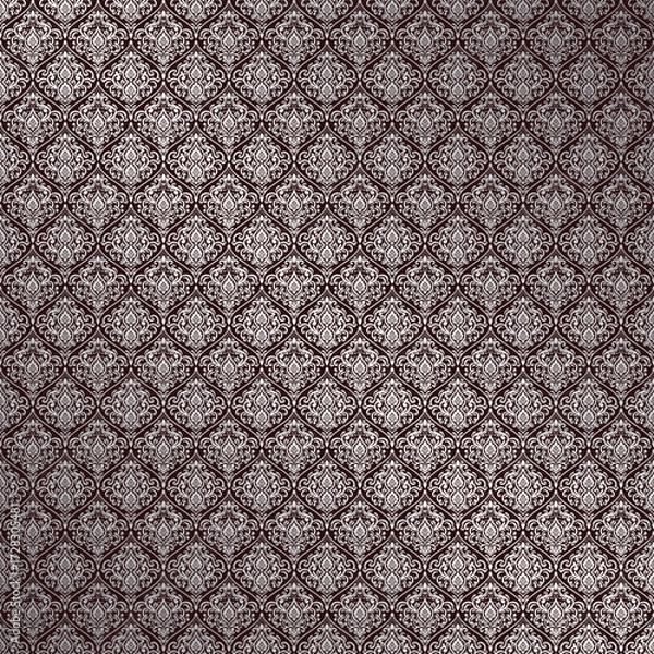 Fototapeta seamless damask pattern
