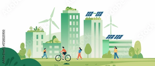 Obraz Eco-friendly community