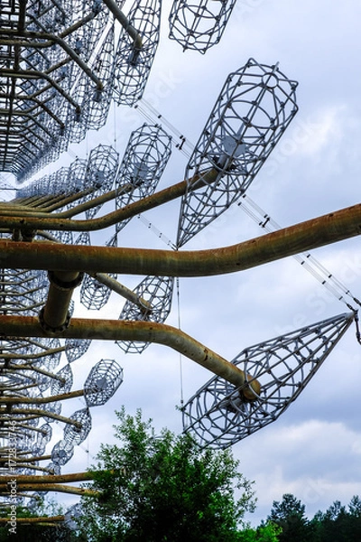 Obraz The Soviet radar DUGA 3 station close to Chernobyl and Pripyat, Ukraine