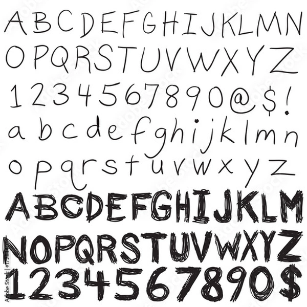 Fototapeta Hand Written Typography