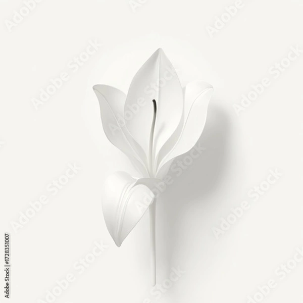 Obraz white flower vector illustration