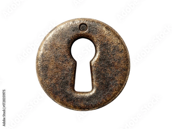 Fototapeta Rusty keyhole circle