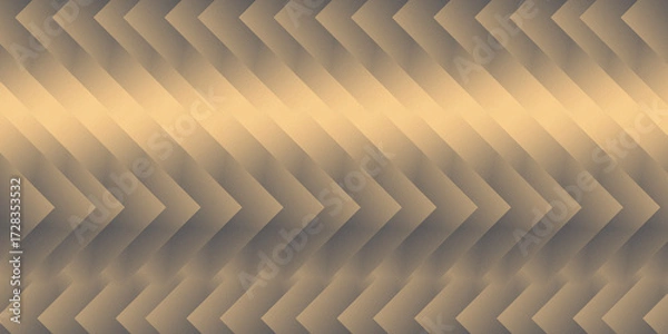 Fototapeta golden grey color gradient dark background chevron shapes pattern grainy noise texture banner, website header design	